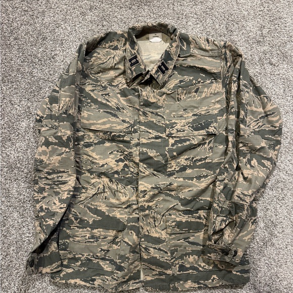 US Military Digital Tiger Stripe Camo Combat Uniform Coat 38L Shirt Jacket * - Picture 1 of 9